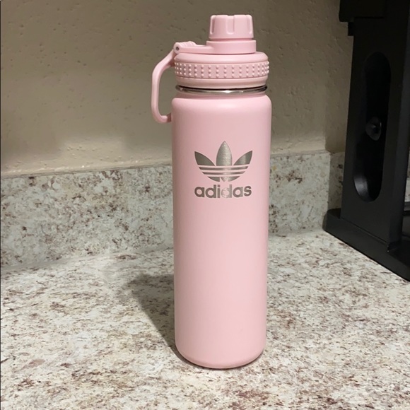 pink adidas water bottle